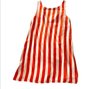 Light orange/white stripes summer dress